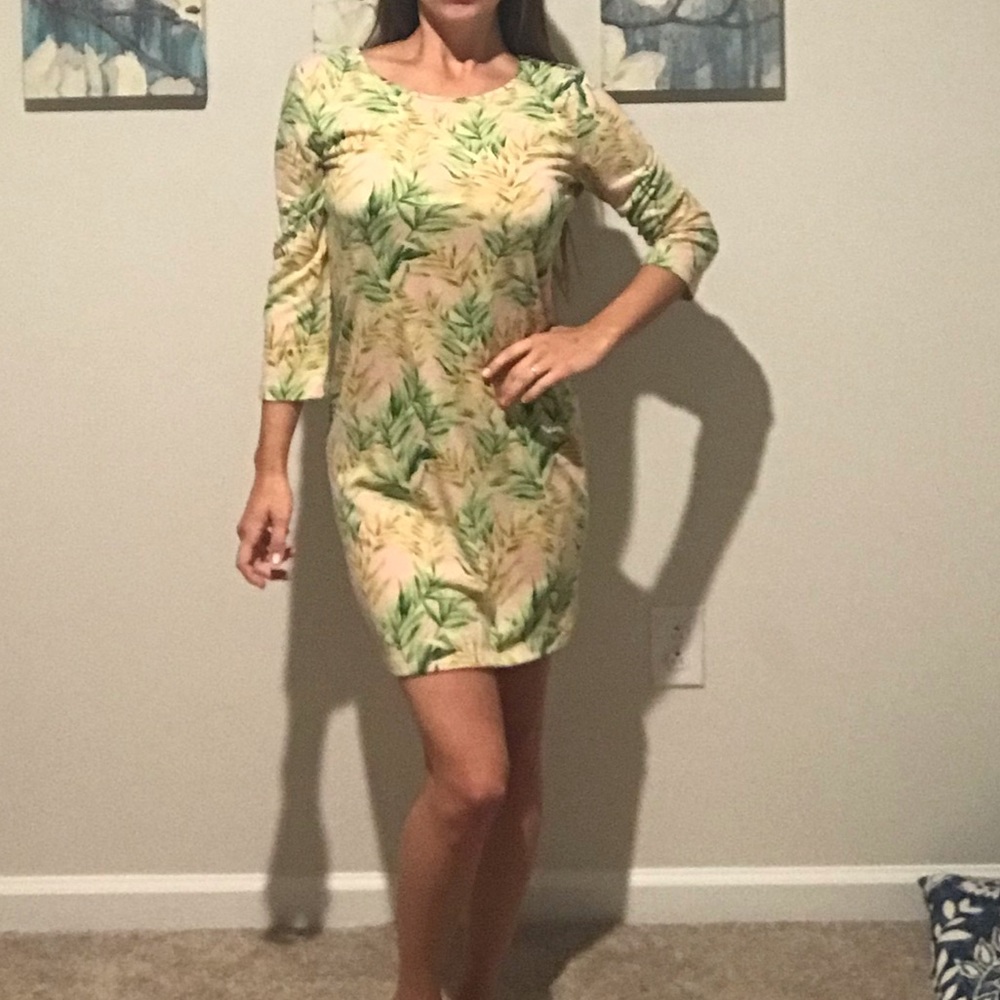 Comfy Cotton Palm Dress